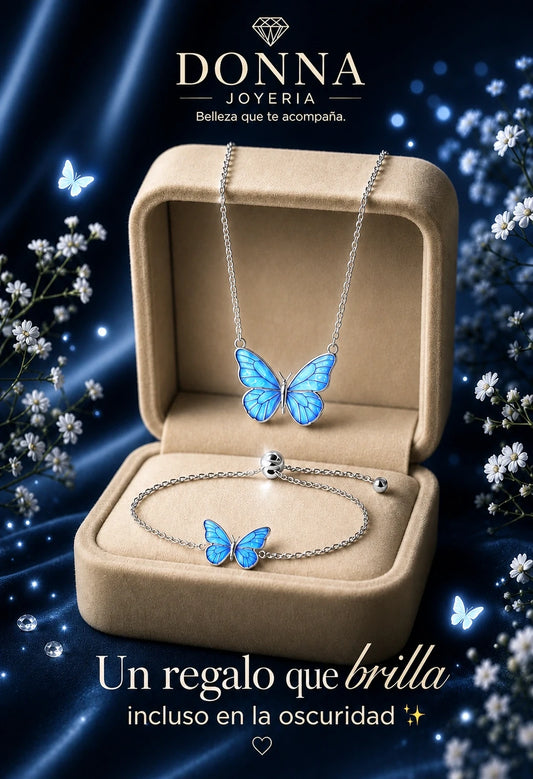 KIT MARIPOSA GOW💙 | COLLAR + PULSERA 🎁